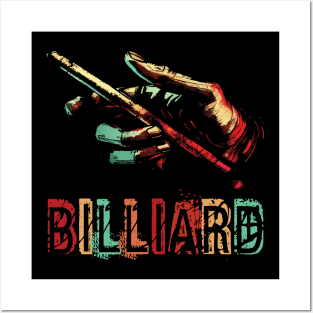 Billiard Pool Player Cue Stick Posters and Art